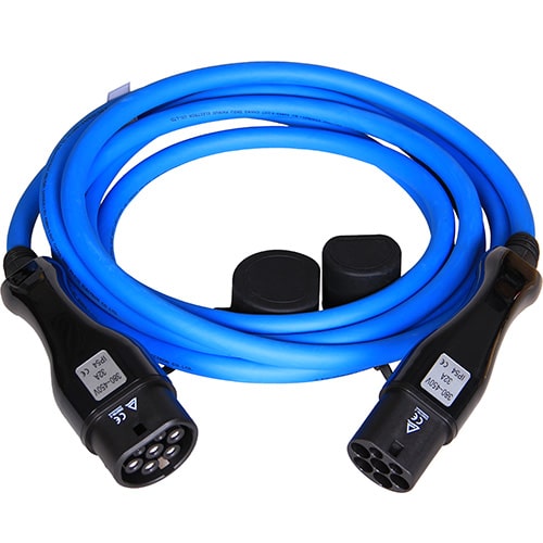 1-EVMOTIONS Gamma Type2 -> Type2 blue (3x32A) EV kabel