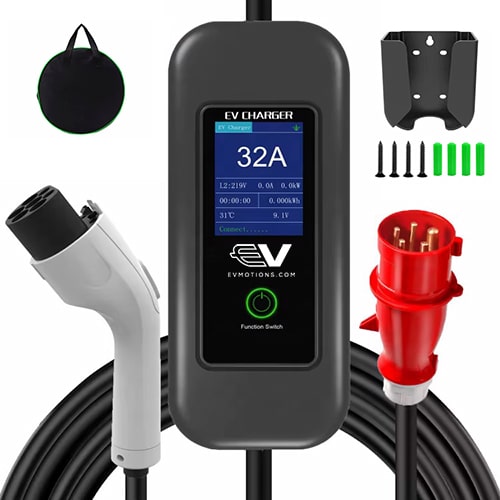 2-EVMOTIONS Delta Wi-Fi EVSE Type2 (3x16A) EV kabel